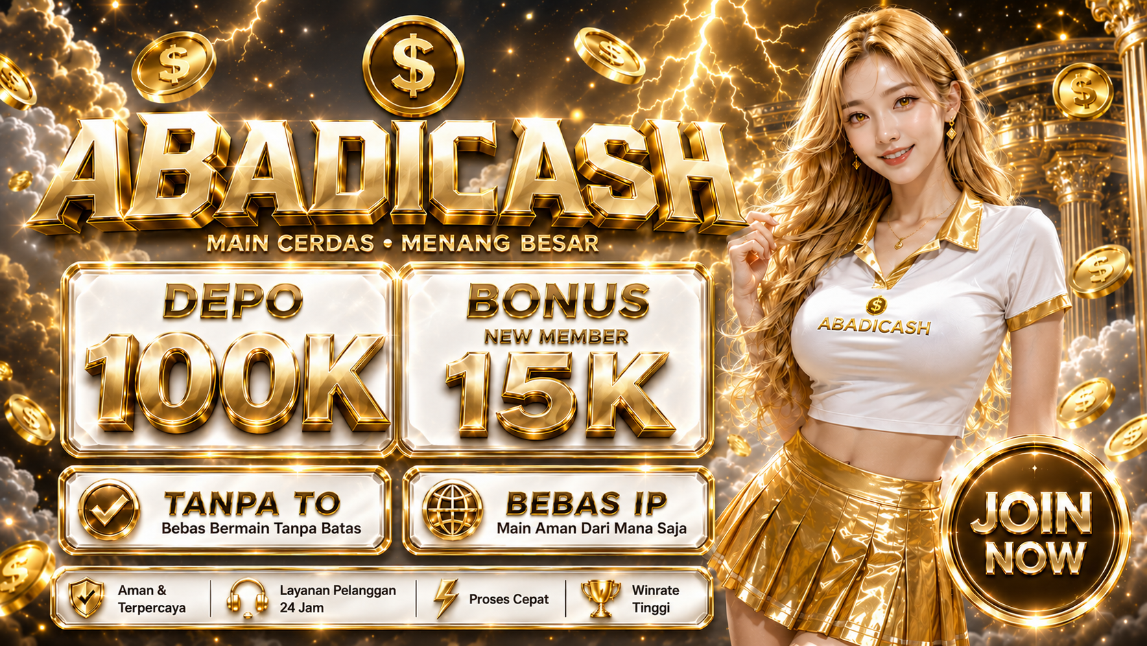 ABADICASH adalah situs slot online yang paling bagus, terbaik, dan terpercaya di indonesia